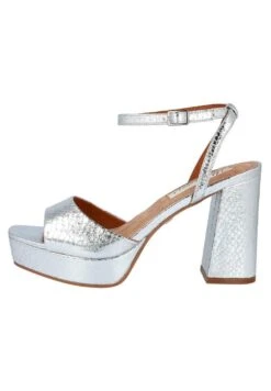 Sandalias Con Plataforma - Plata