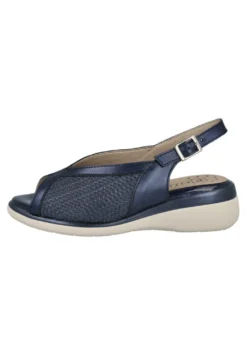 Sandalias De Cuña - Azul