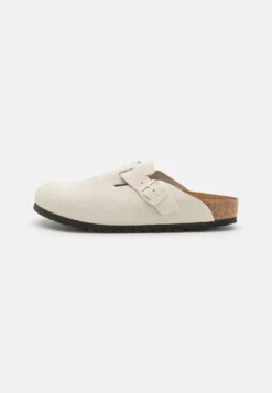 Birkenstock Boston- Pantuflas - Antique White