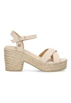 Curacao - Sandalias Con Plataforma - Beige