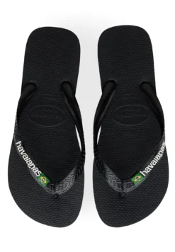 Havaianas Flip Flop Brasil Logo - Chanclas De Dedo - Black/Black