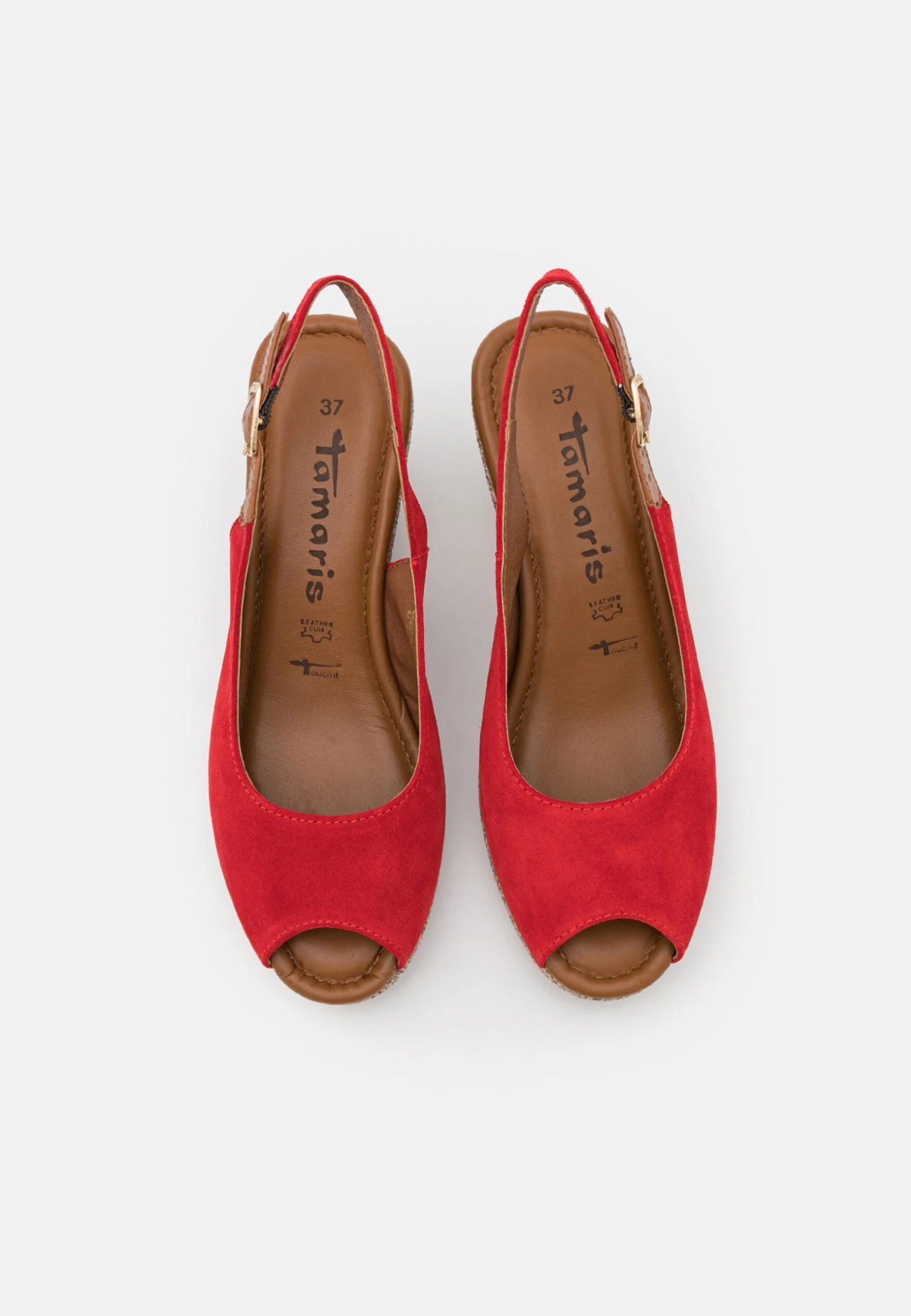 Tamaris Cuñas - Red/Cuoio 6 Tamaris Cuñas - Red/Cuoio - Imagen 6