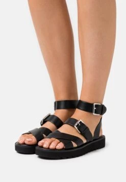 ONLY Shoes Onlmalu Chunky Wrap - Sandalias Con Plataforma - Black