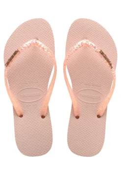 Havaianas Flip Flop Slim Glitter Flourish - Chanclas De Dedo - Light Pink