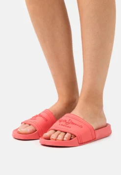 Pepe Jeans Slider Logo- Chanclas De Baño - Coral